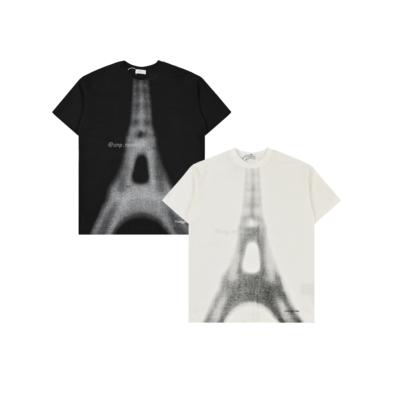 Dior Iron Tower Inkjet Short Sleeved T Shirt (1) - newkick.app